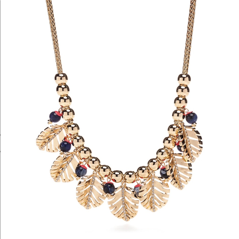 Gold Palm Leaf Necklace